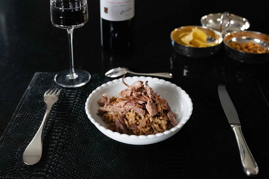 Recette de risotto au confit de canard